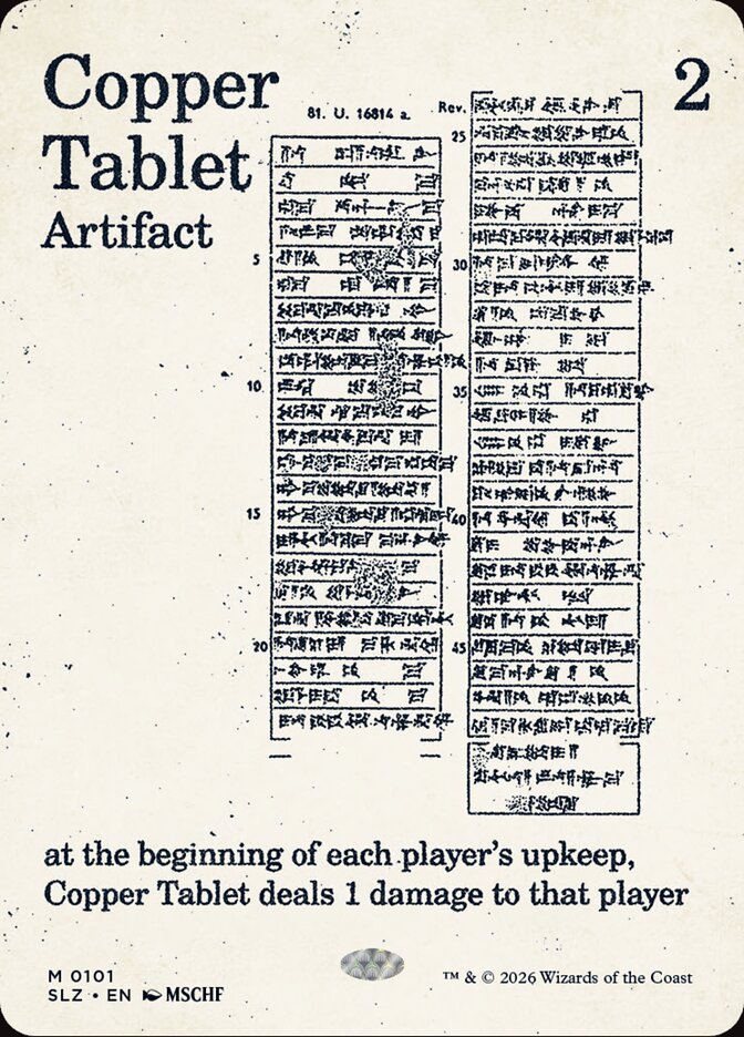 Copper Tablet (0101)