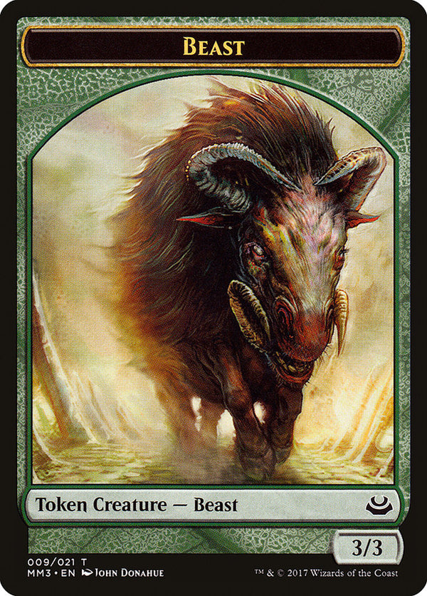 Beast Token (009) - Magic: The Gathering