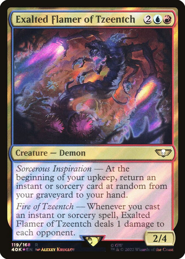 Exalted Flamer of Tzeentch (Surge Foil) - Magic: The Gathering