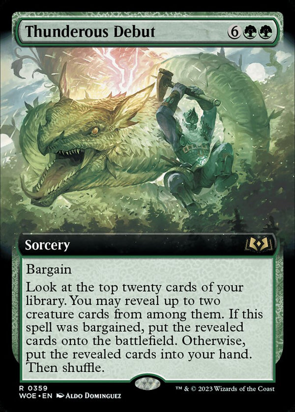 Thunderous Debut (Extended Art) - Magic: The Gathering