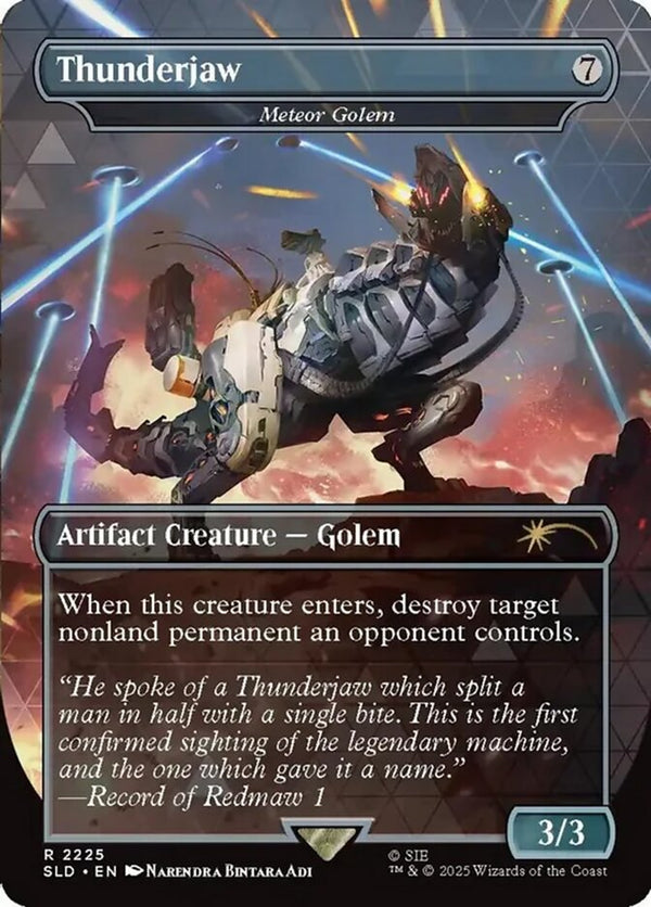 Thunderjaw - Meteor Golem - Magic: The Gathering