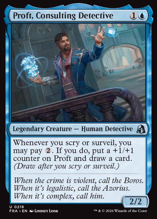 Proft, Consulting Detective (FRA 218) - Magic: The Gathering
