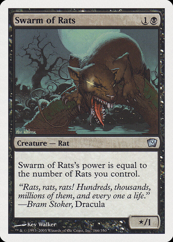 Swarm of Rats (9ED 166) - Magic: The Gathering