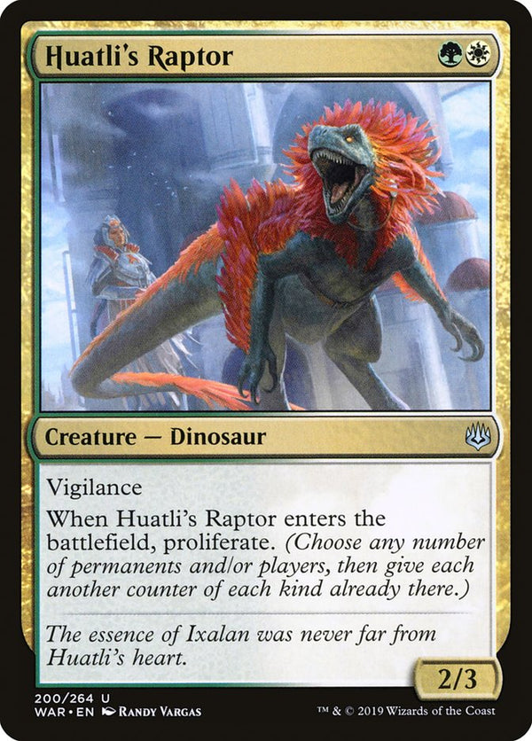 Huatli's Raptor - Magic: The Gathering