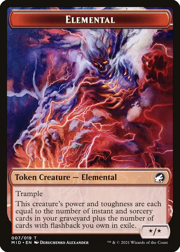 Elemental Token (MID 7) - Magic: The Gathering