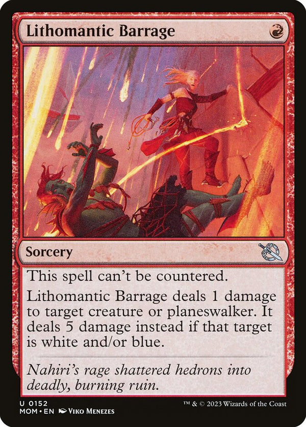 Lithomantic Barrage - Magic: The Gathering