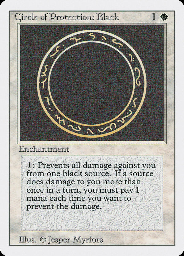 Circle of Protection: Black - Magic: The Gathering