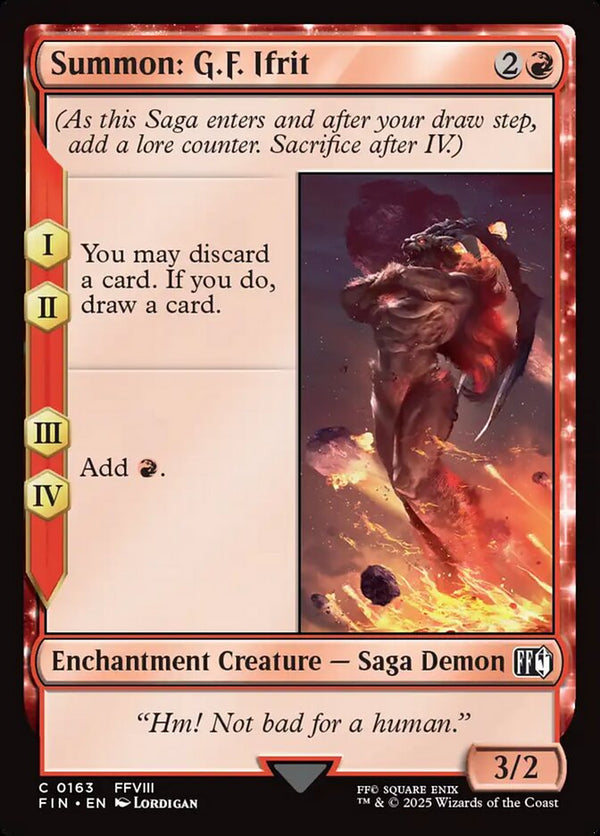 Summon: G.F. Ifrit - Magic: The Gathering