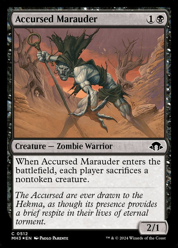 Accursed Marauder (Ripple Foil) - Magic: The Gathering