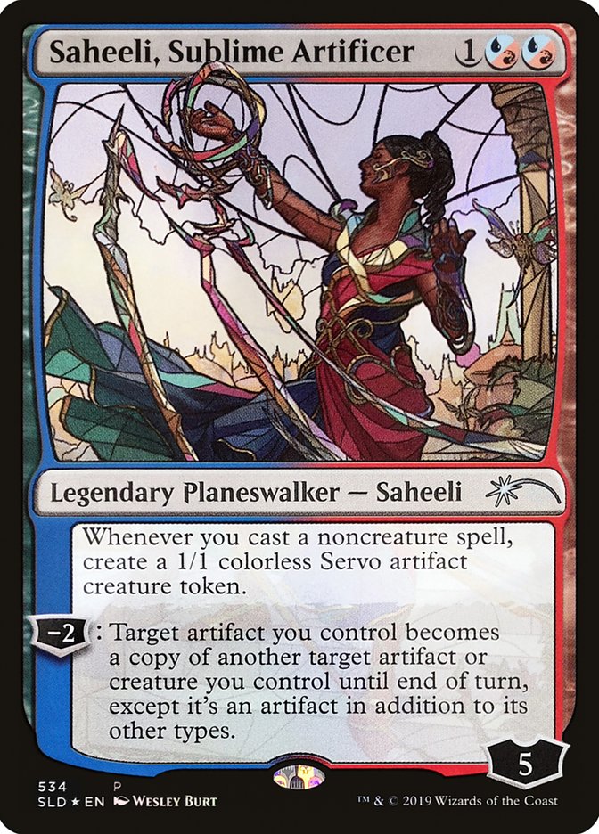 Saheeli, Sublime Artificer (Stained Glass)