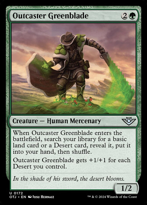 Outcaster Greenblade - Magic: The Gathering