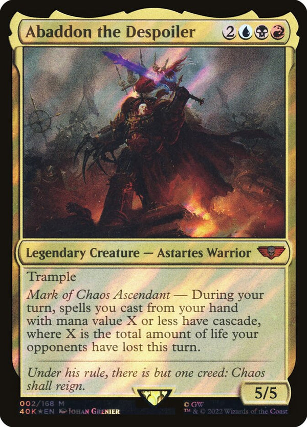 Abaddon the Despoiler (Surge Foil) - Magic: The Gathering
