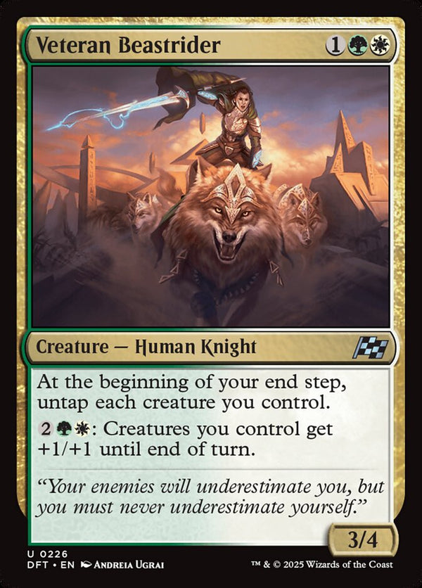 Veteran Beastrider - Magic: The Gathering