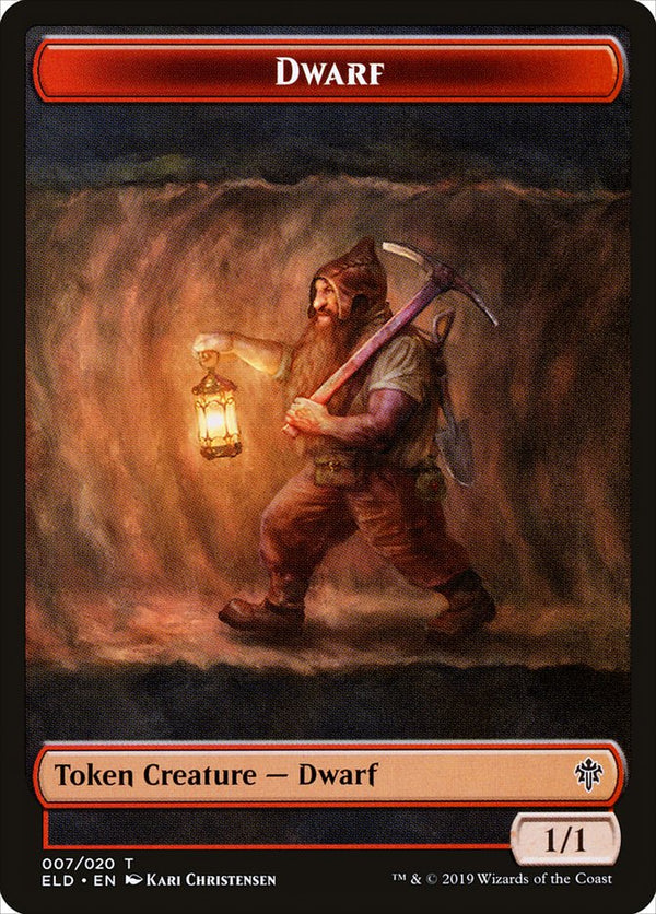Dwarf Token - Magic: The Gathering