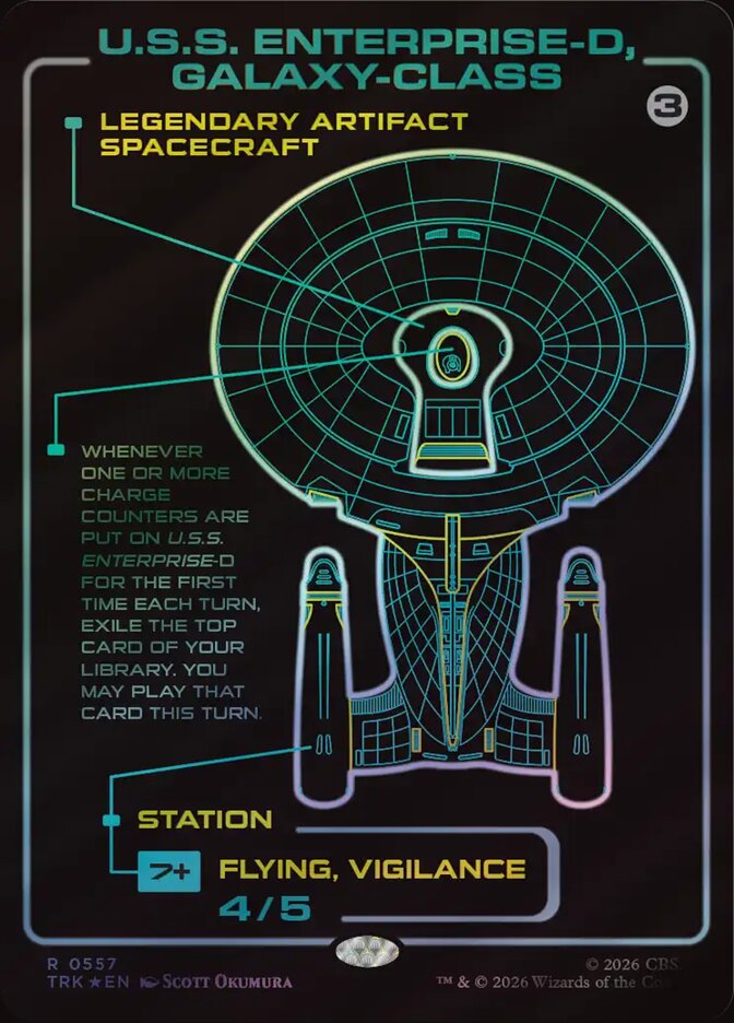 U.S.S. Enterprise-D, Galaxy-Class (Surge Foil)