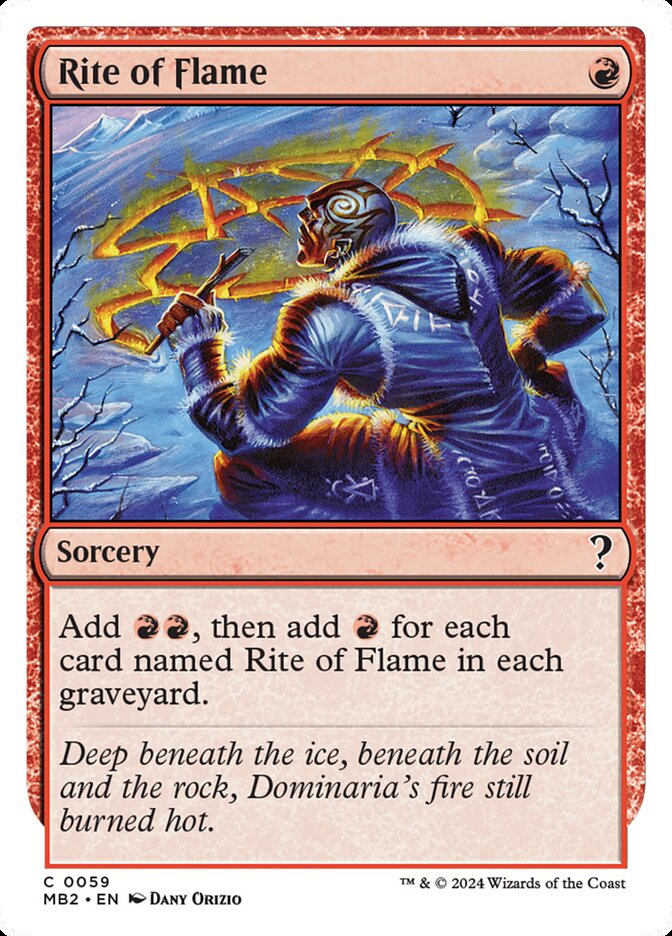 Rite of Flame (White Border)