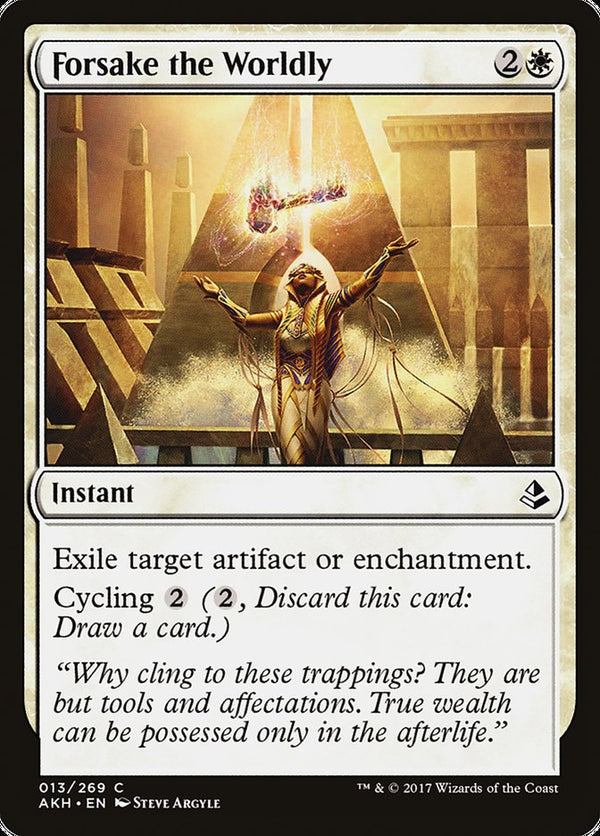 Forsake the Worldly - Magic: The Gathering