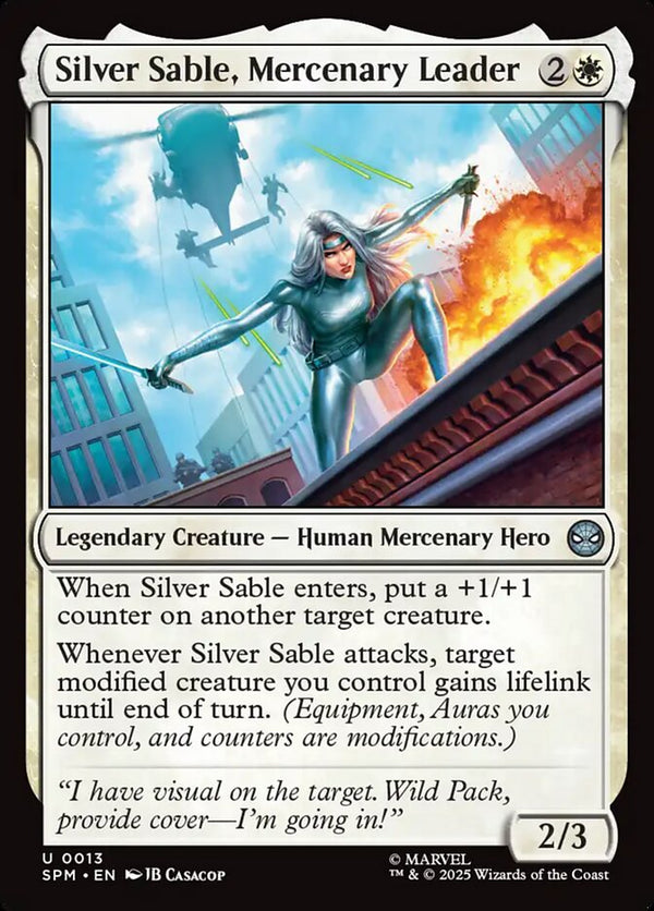Silver Sable, Mercenary Leader - Magic: The Gathering