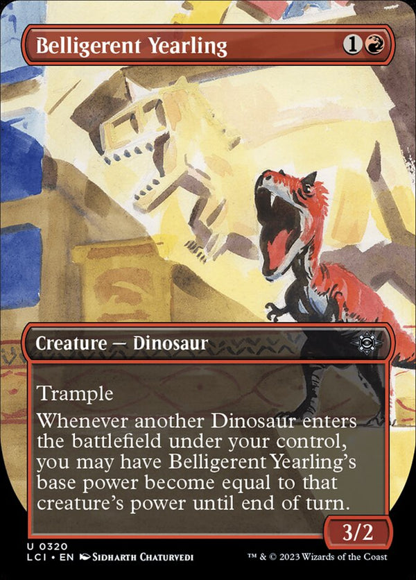 Belligerent Yearling (Borderless) - Magic: The Gathering