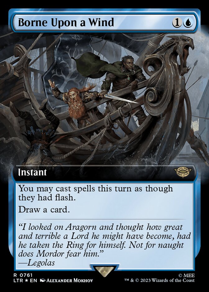 Borne Upon a Wind (Extended Art) (Surge Foil)