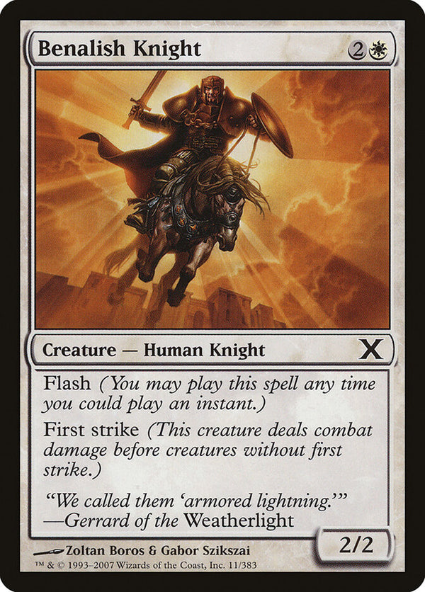 Benalish Knight (10E 11) - Magic: The Gathering