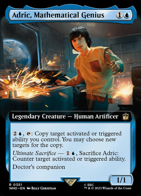 Adric, Mathematical Genius (Extended Art) - Magic: The Gathering