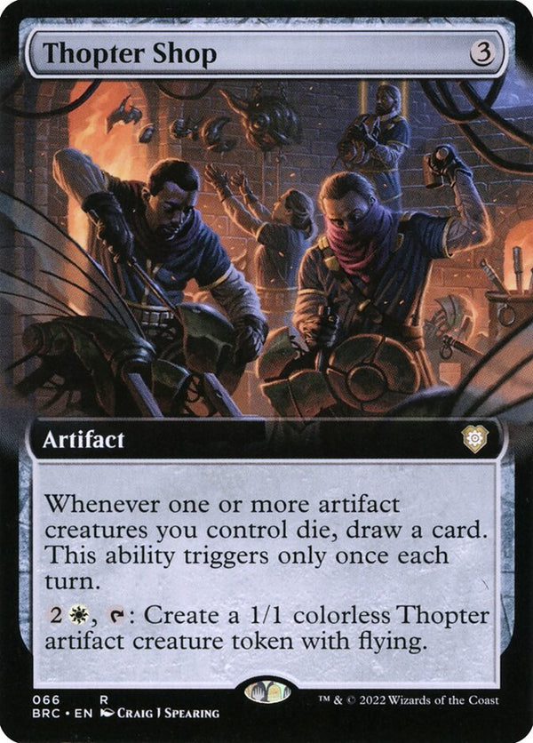 Thopter Shop (Extended Art) - Magic: The Gathering