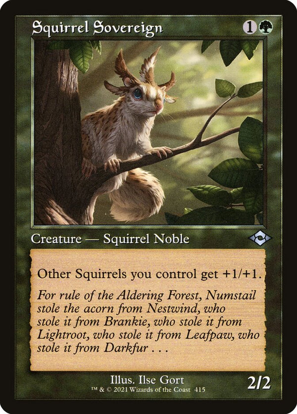 Squirrel Sovereign (Retro Frame) - Magic: The Gathering