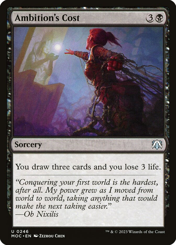 Ambition's Cost - Magic: The Gathering