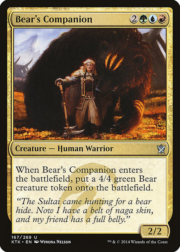 Bear's Companion - Magic: The Gathering