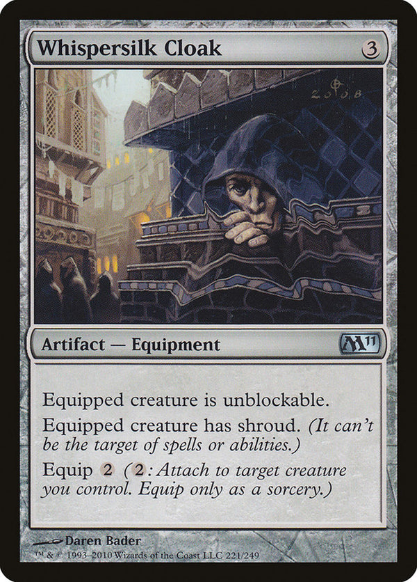 Whispersilk Cloak - Magic: The Gathering