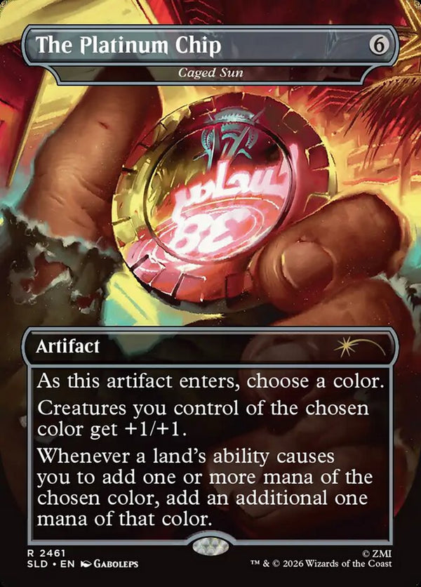 The Platinum Chip - Caged Sun - Magic: The Gathering