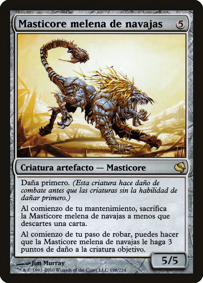 Razormane Masticore (Spanish) - "Masticore melena de navajas"