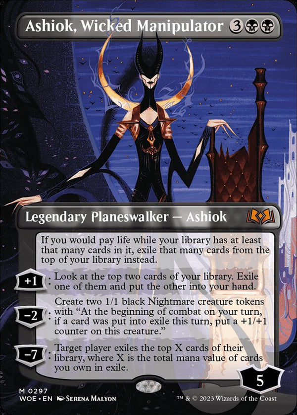 Ashiok, Wicked Manipulator (Borderless) - Magic: The Gathering