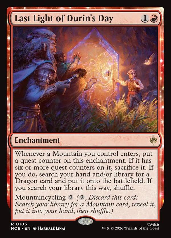 Last Light of Durin's Day (HOB 103) - Magic: The Gathering