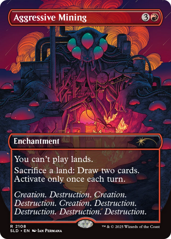 Aggressive Mining (Galaxy Foil) [Secret Lair Drop Series] - Magic: The Gathering