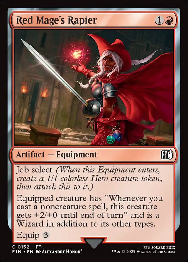 Red Mage's Rapier - Magic: The Gathering