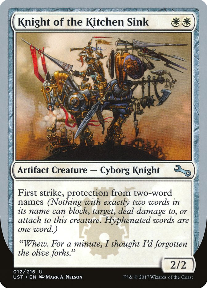 Knight of the Kitchen Sink (E)