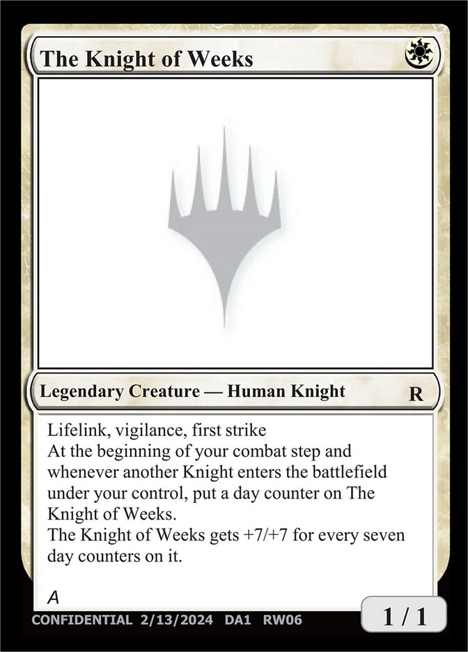 The Knight of Weeks