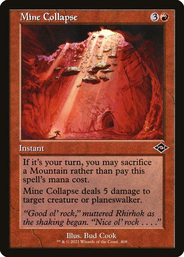 Mine Collapse (Retro Frame) - Magic: The Gathering