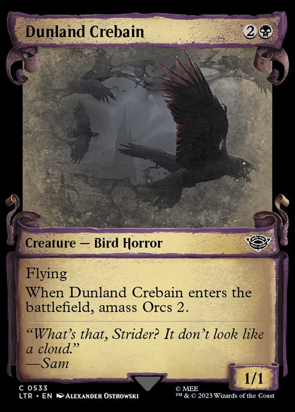 Dunland Crebain (Showcase Scrolls) - Magic: The Gathering