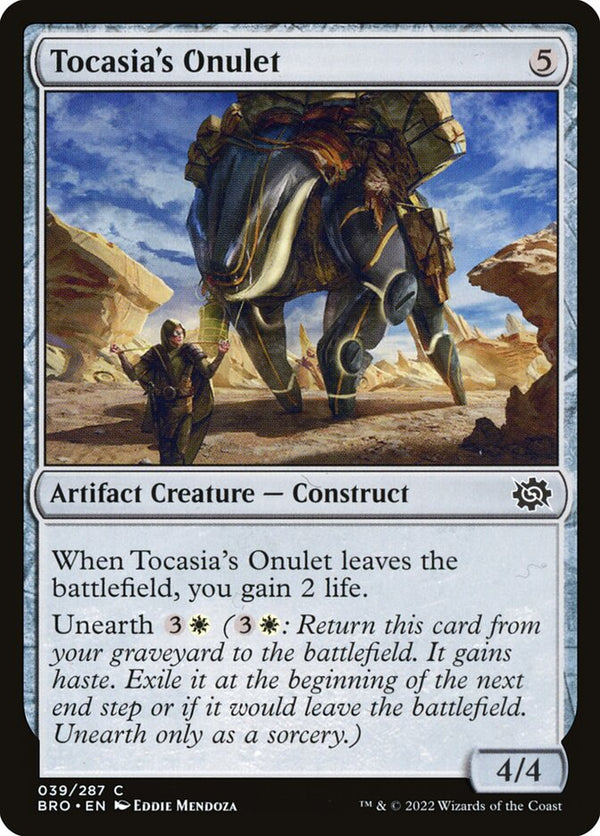 Tocasia's Onulet - Magic: The Gathering