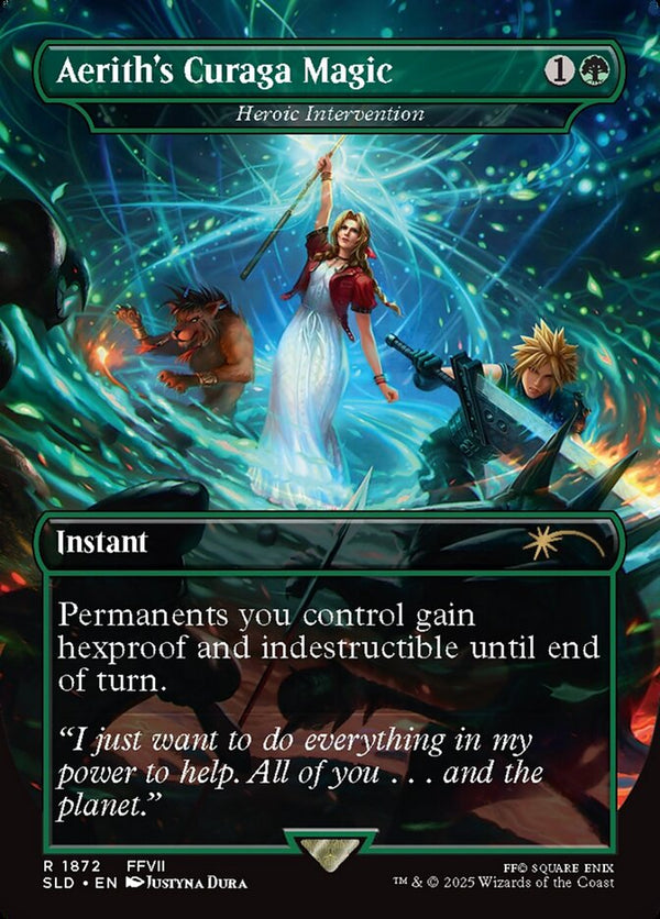 Aerith's Curaga Magic - Heroic Intervention - Magic: The Gathering