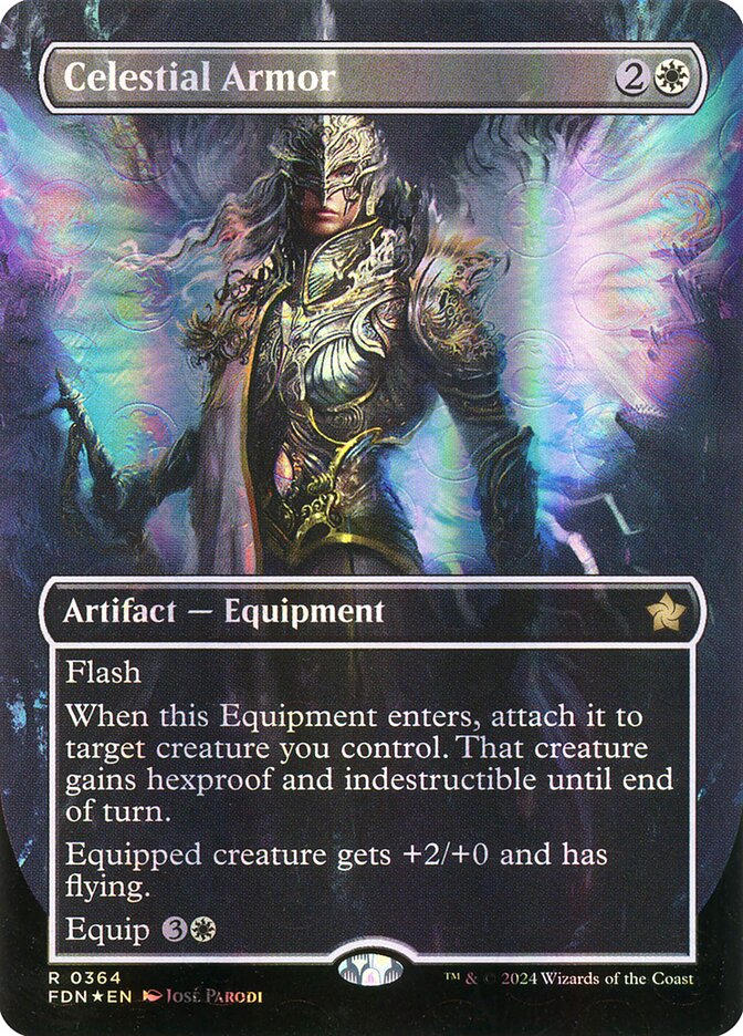 Celestial Armor (Borderless) (Mana Foil)