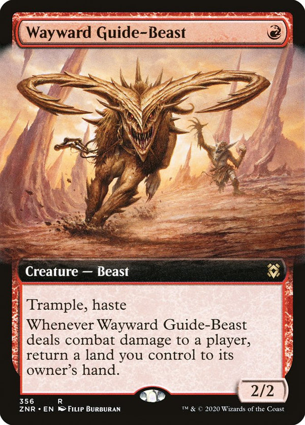 Wayward Guide-Beast (Extended Art) - Magic: The Gathering