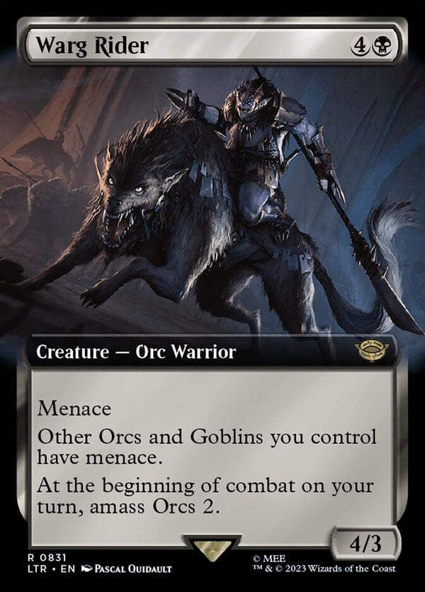 Warg Rider (Extended Art) - Magic: The Gathering