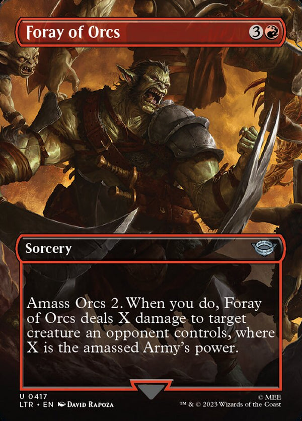 Foray of Orcs (Borderless) - Magic: The Gathering