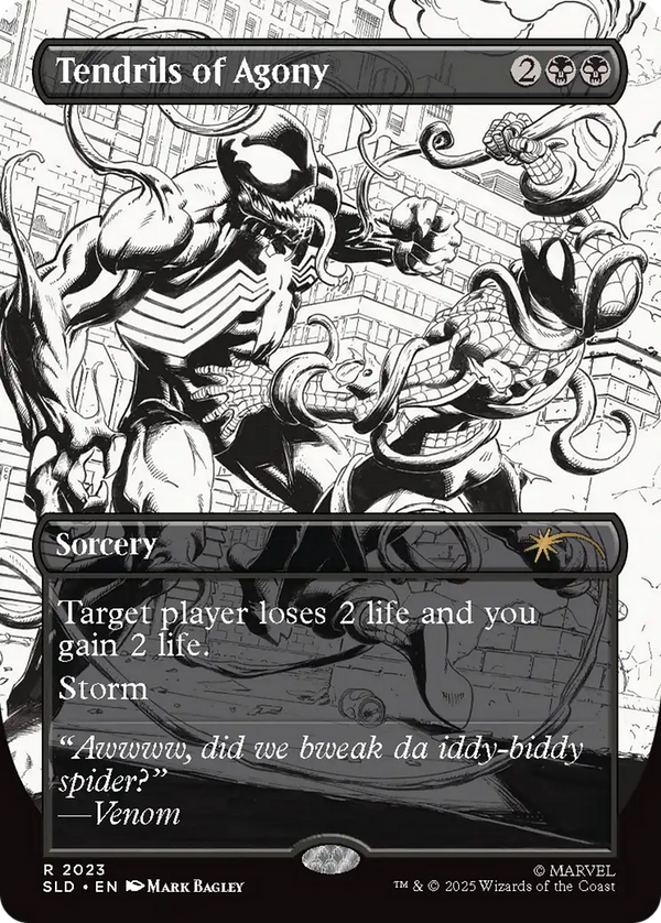 Tendrils of Agony (2023) (Rainbow Foil) [Secret Lair Drop Series] - Magic: The Gathering