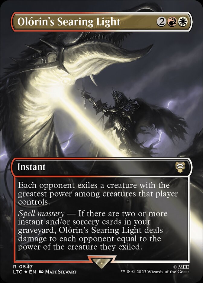 Olorin's Searing Light (Borderless) (Surge Foil)