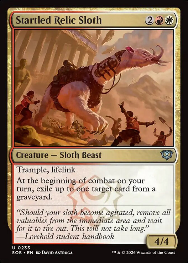 Startled Relic Sloth - Magic: The Gathering